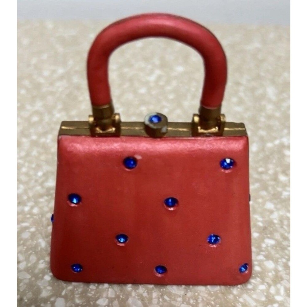 The Gwendoline Collection 50's Fashion Red Handbag Collectible Figurine